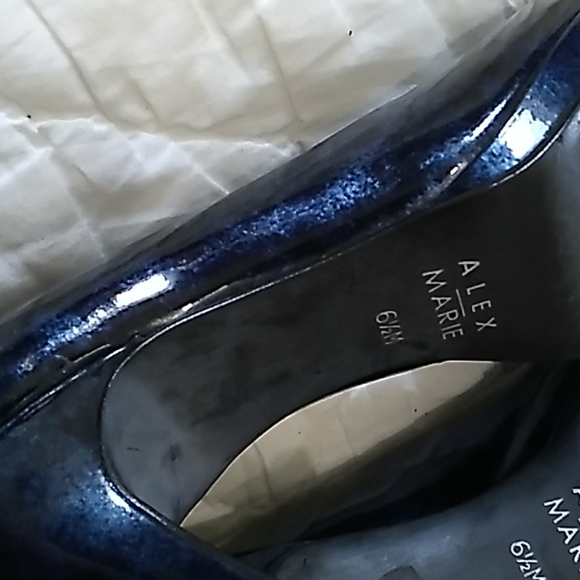 (Sh#08) Alex Marie Black Cashmere pumps - Picture 6 of 6